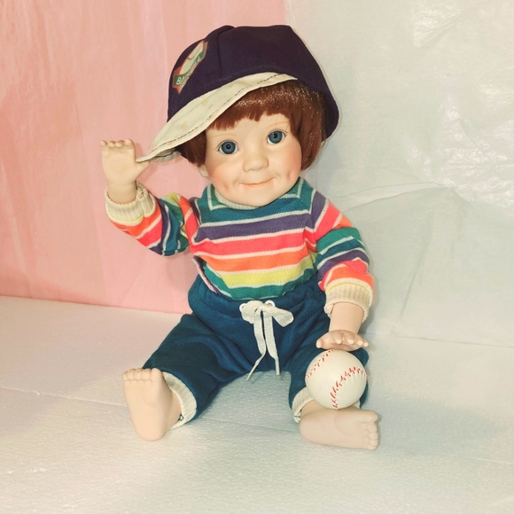 Vintage Danbury Mint Christopher Doll by Elke Hutchens - EUC - Picture 1 of 8